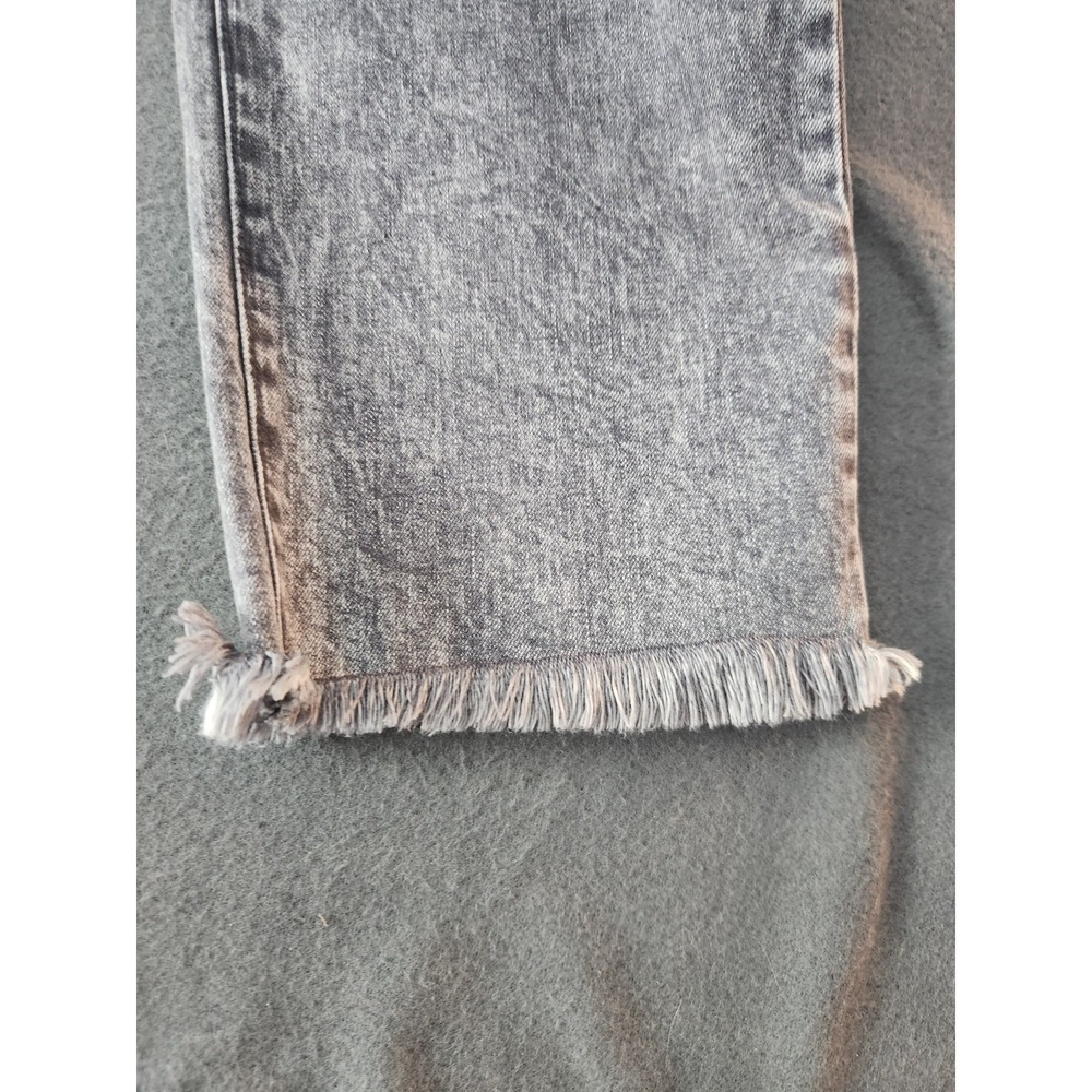 NWT Juicy Couture Venice Straight Leg Jeans Grey Marble Women's Sz 20W Raw Hem - Picture 5 of 12